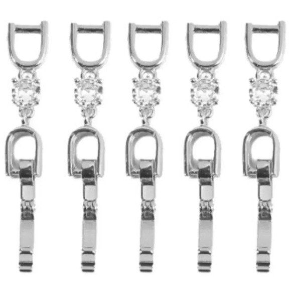 Extender | Clasp Fold Over Crystal Rhinestone Extender  for Bracelet or Necklace - Picture 5 of 7